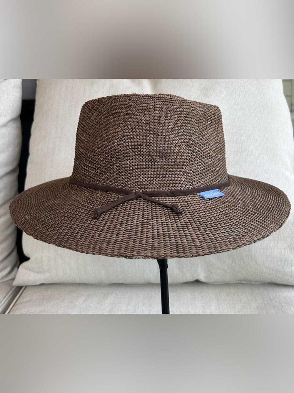 NWOT Wallaroo Victoria Fedora Brown Packable Straw Sun Hat